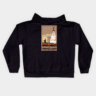 London by L.N.E.R - Vintage Travel Poster Kids Hoodie